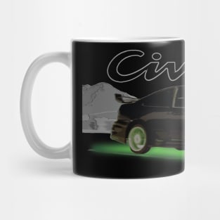 Fast Family EG Coupe Neon Street Racer Night Mug